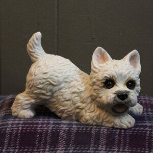 Enesco Kathy Wise West Highland White Terrier Ceramic Large Figurine 1984
